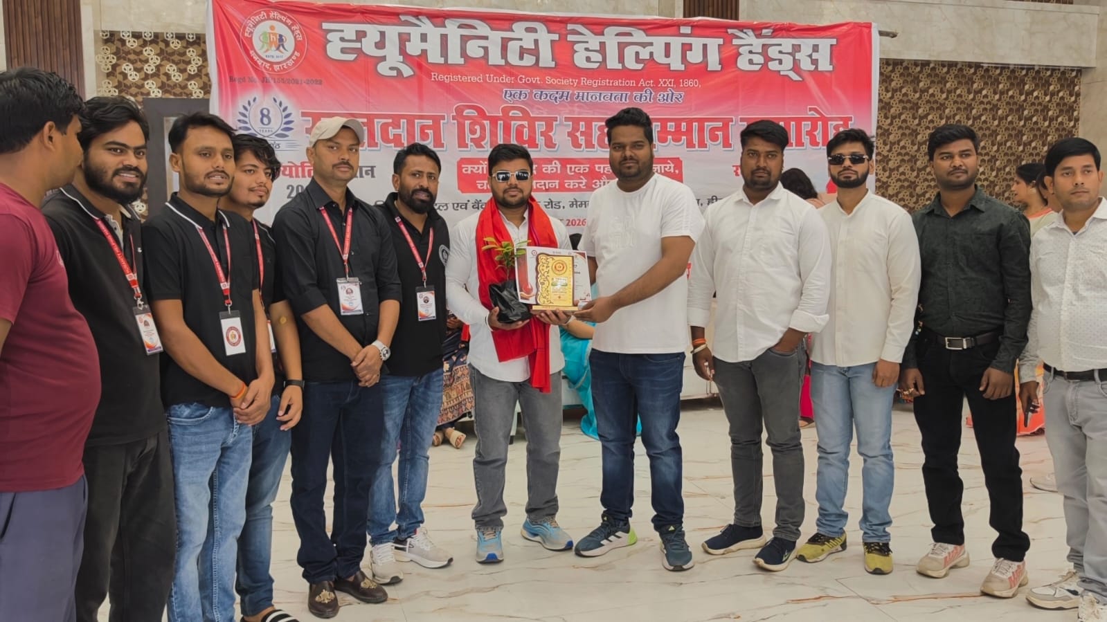 समर्पण एक नेक पहल के संस्थापक रक्त-ज्योति सम्मान-2026 में सम्मानित