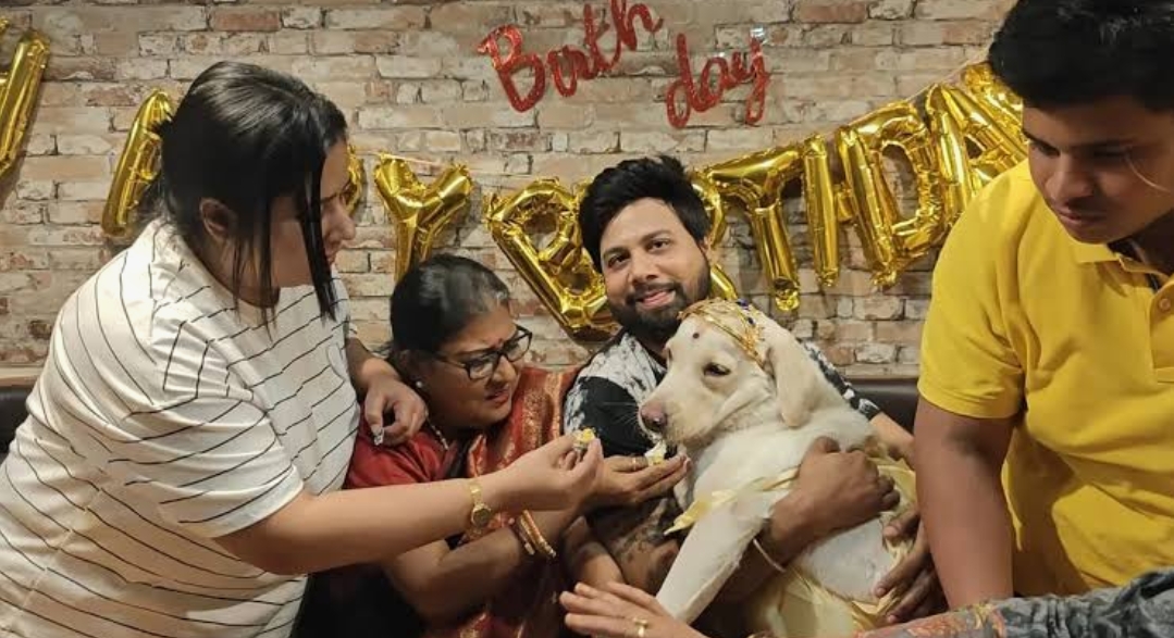 धनबाद में अनोखा जश्न: कुत्तिया का धूमधाम से मनाया गया जन्मदिन