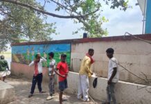 मुनिलाल श्मशान घाट पर वार्ड नंबर 11 के पार्षद ने लगाया नल