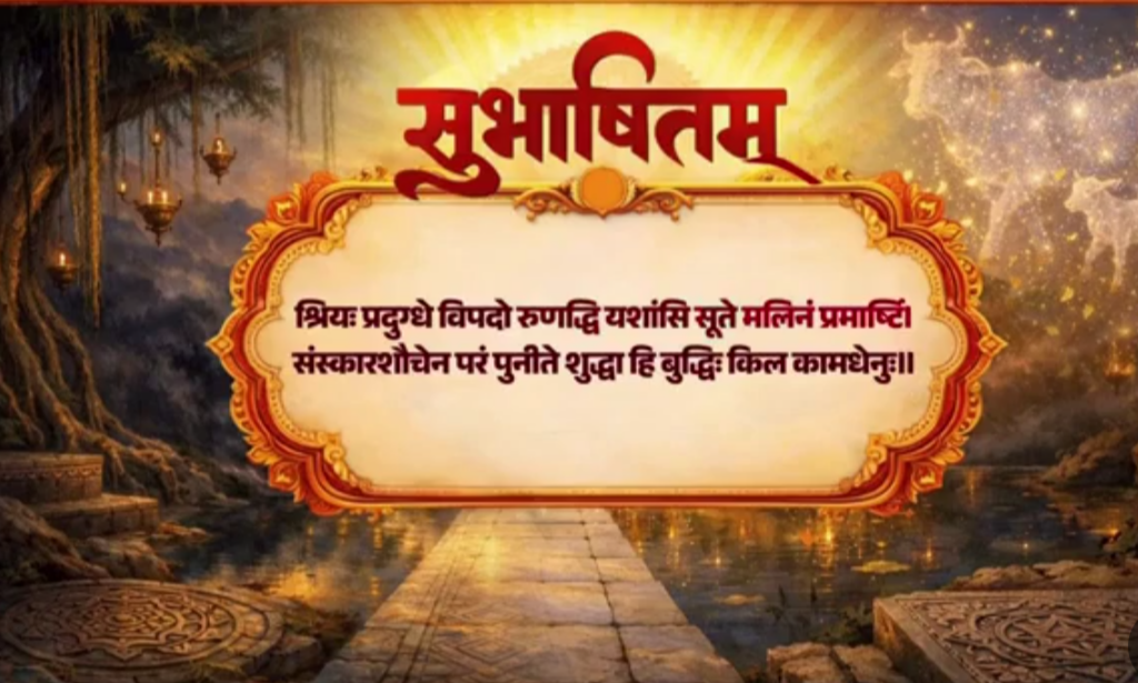 शिक्षा जीवन को श्रेष्ठ बनाने का माध्यम: प्रधानमंत्री ने साझा किया संस्कृत सुभाषित